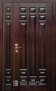 Дверь стальная двухстворчатая №3 - фото вид снаружи