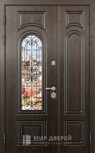 Двойная металлическая дверь №24 - фото вид изнутри