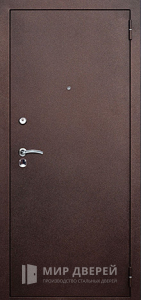 Порошковая стальная дверь №82 - фото вид снаружи