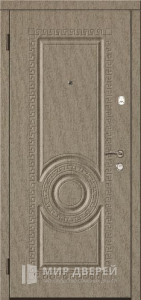 Металлическая дверь с МДФ накладкой в коттедж №49 - фото вид изнутри