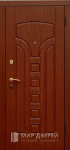 Дверь железная с МДФ накладкой №175 - фото вид снаружи
