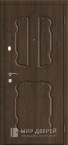 Дверь входная металлическая МДФ с двух сторон №521 - фото вид снаружи