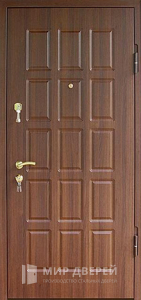 Входная дверь в деревянный дом уличная двухконтурная №47 - фото №1