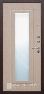 Железная дверь с зеркалом №55 - фото вид изнутри