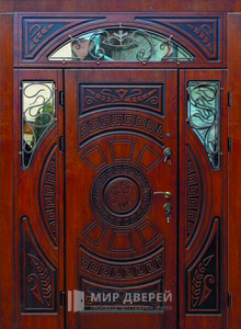 Большая дверь для загородного дома №116 - фото вид снаружи