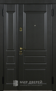 Дверь металлическая двупольная утепленная №12 - фото вид снаружи