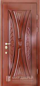 Железная дверь с МДФ накладкой в офис №13 - фото вид снаружи