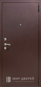 Входная металлическая дверь с порошковым напылением №62 - фото вид снаружи