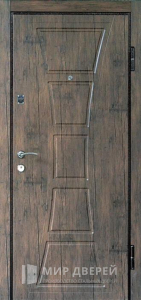 Дверь уличная МДФ входная №518 - фото вид снаружи