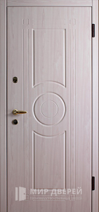 Дверь входная МДФ белая №357 - фото вид снаружи