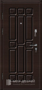 Металлическая дверь обшитая МДФ №189 - фото №2
