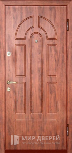 Металлическая дверь МДФ в квартиру №186 - фото вид снаружи
