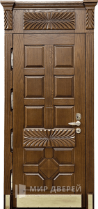 Входная металлическая филенчатая дверь №1 - фото №2