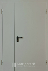 Огнестойкая полуторная дверь глухая №3 - фото вид снаружи