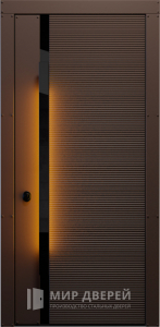 Наружная дверь по индивидуальному проекту №21 - фото вид снаружи