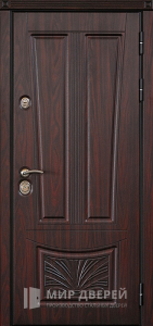 Железная дверь МДФ панели №172 - фото вид снаружи