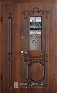 Дверь двухстворчатая металлическая №26 - фото вид снаружи