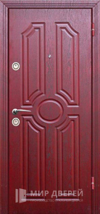 Металлическая дверь с МДФ в отель №53 - фото вид снаружи
