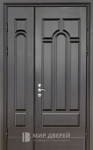 Дверь входная двухстворчатая металлическая №27 - фото вид снаружи