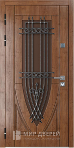 Дверь входная с терморазрывом с ковкой из МДФ №15 - фото №2